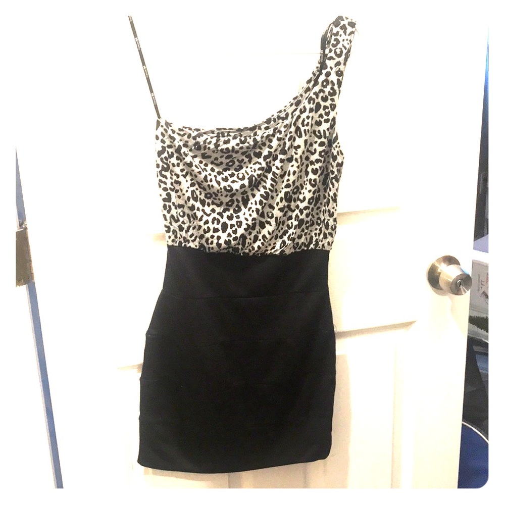 One shoulder mini dress